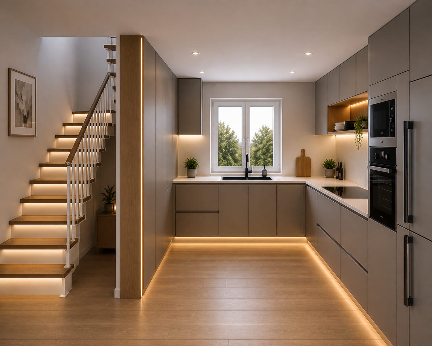 Cocina de diseño reformada por J&A Reformas
